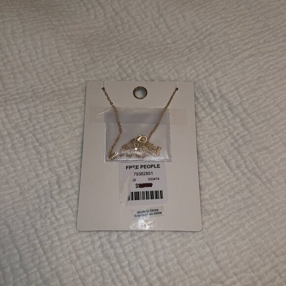 NWT Free People Libra Constellation with Flowers Gold Necklace - Picture 3 of 5